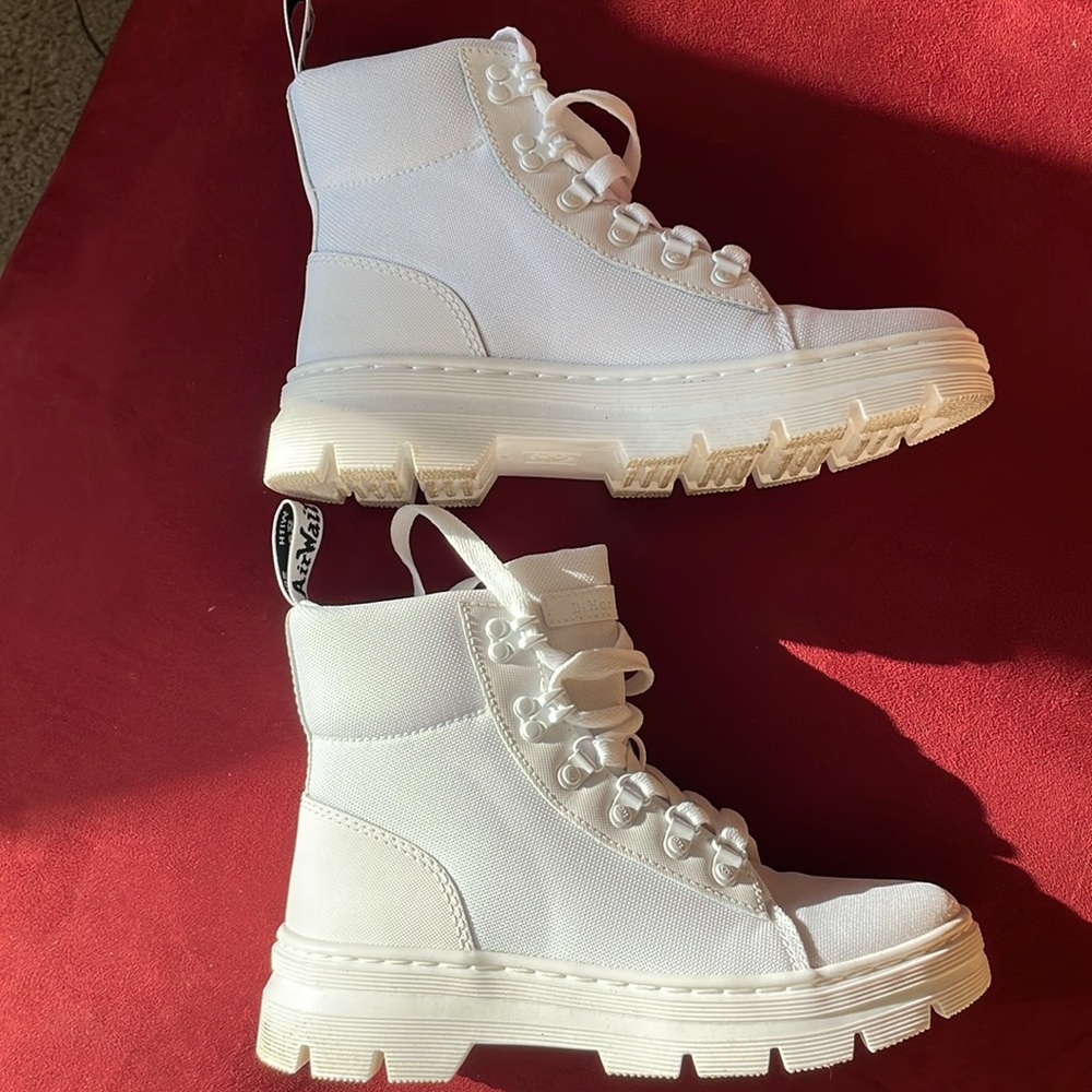 White on White Dr Martens